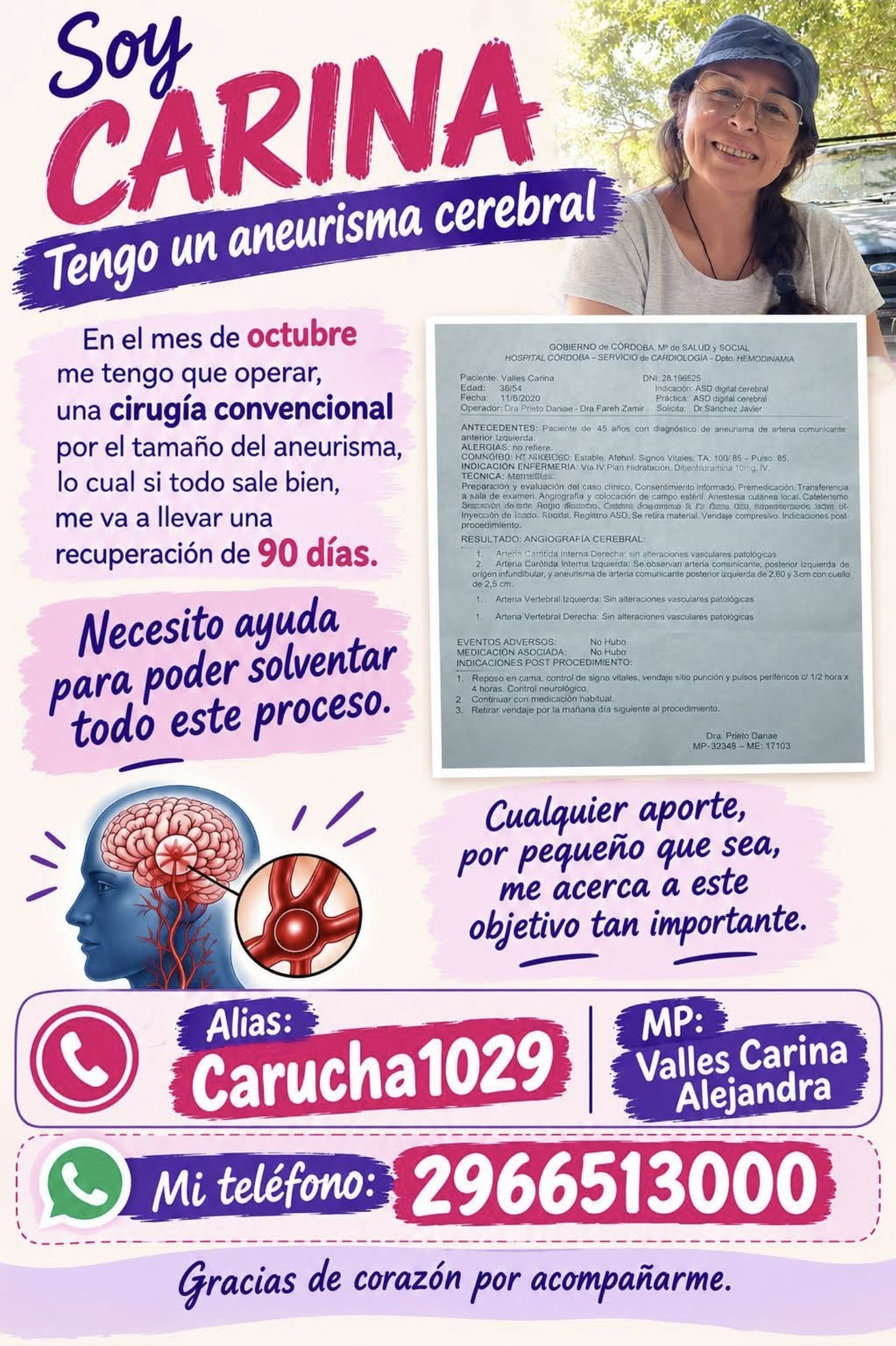 CARINA NECESITA DE TODOS!